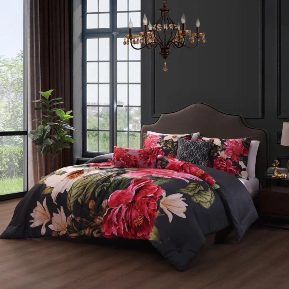 Bebejan Flower Garland King Comforter Set - Picture 2 of 6